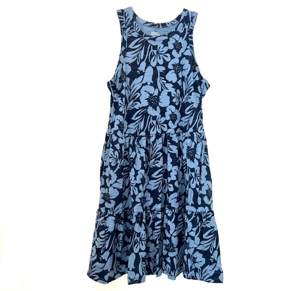 Market & Spruce Dresses & Skirts - Blue Floral sleeveless Mini Dress